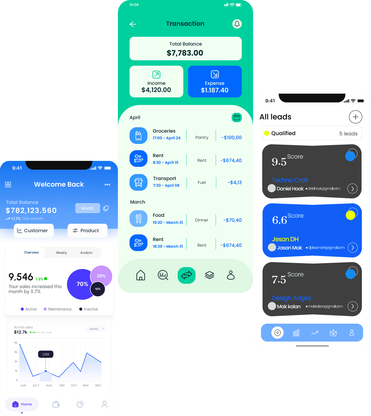 Нативные приложения — пример интерфейса